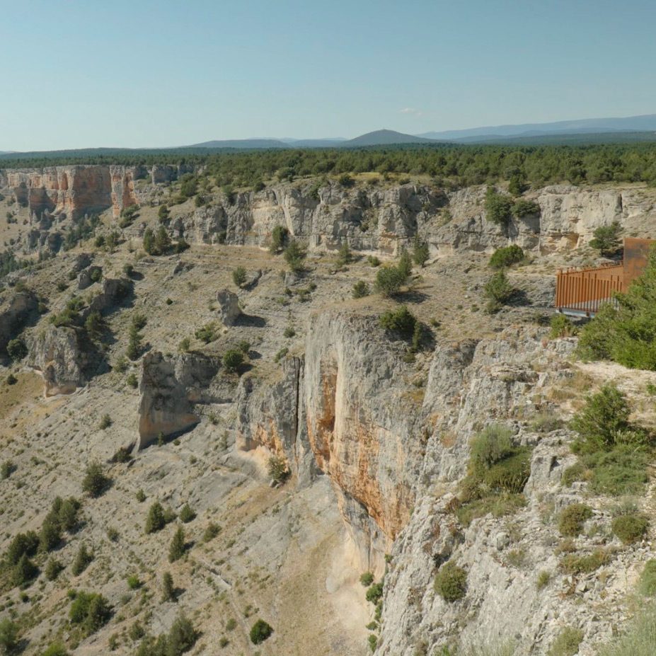 Vista panorámica del Cañón del Río Lobos desde el Mirador de la Galiana