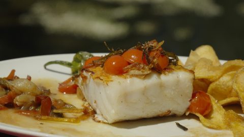 Plato de la carta del Restaurante El Balcón del Cañón